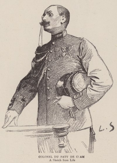 Colonel du Paty de Clam by Louis Remy Sabattier